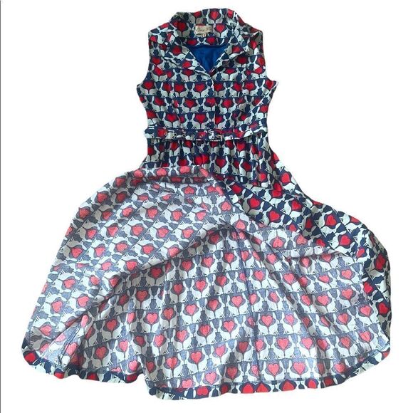 Lindy Bop Matilda Dress In Rabbit Love Size 4 - Picture 13 of 14